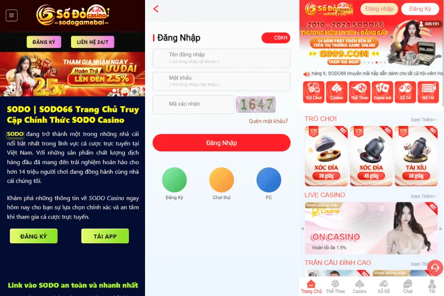 hương dẫn đăng ký sodo trên website