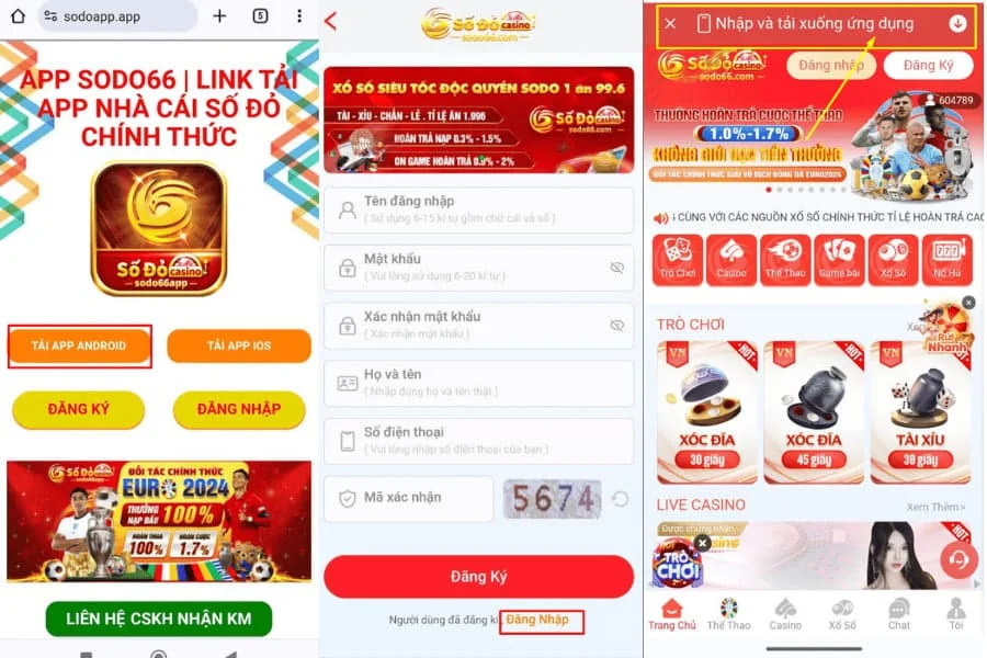 tải app sodo dành cho android